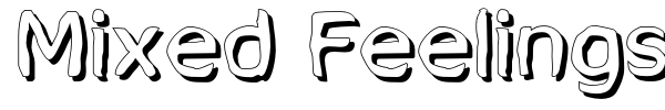 Mixed Feelings font preview